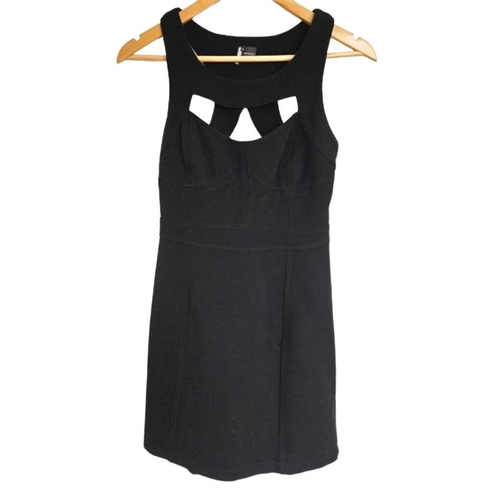 Urban‎ Outfitters Sparkle & Fade Black Cutout Bustier Sheath Mini Dress 4